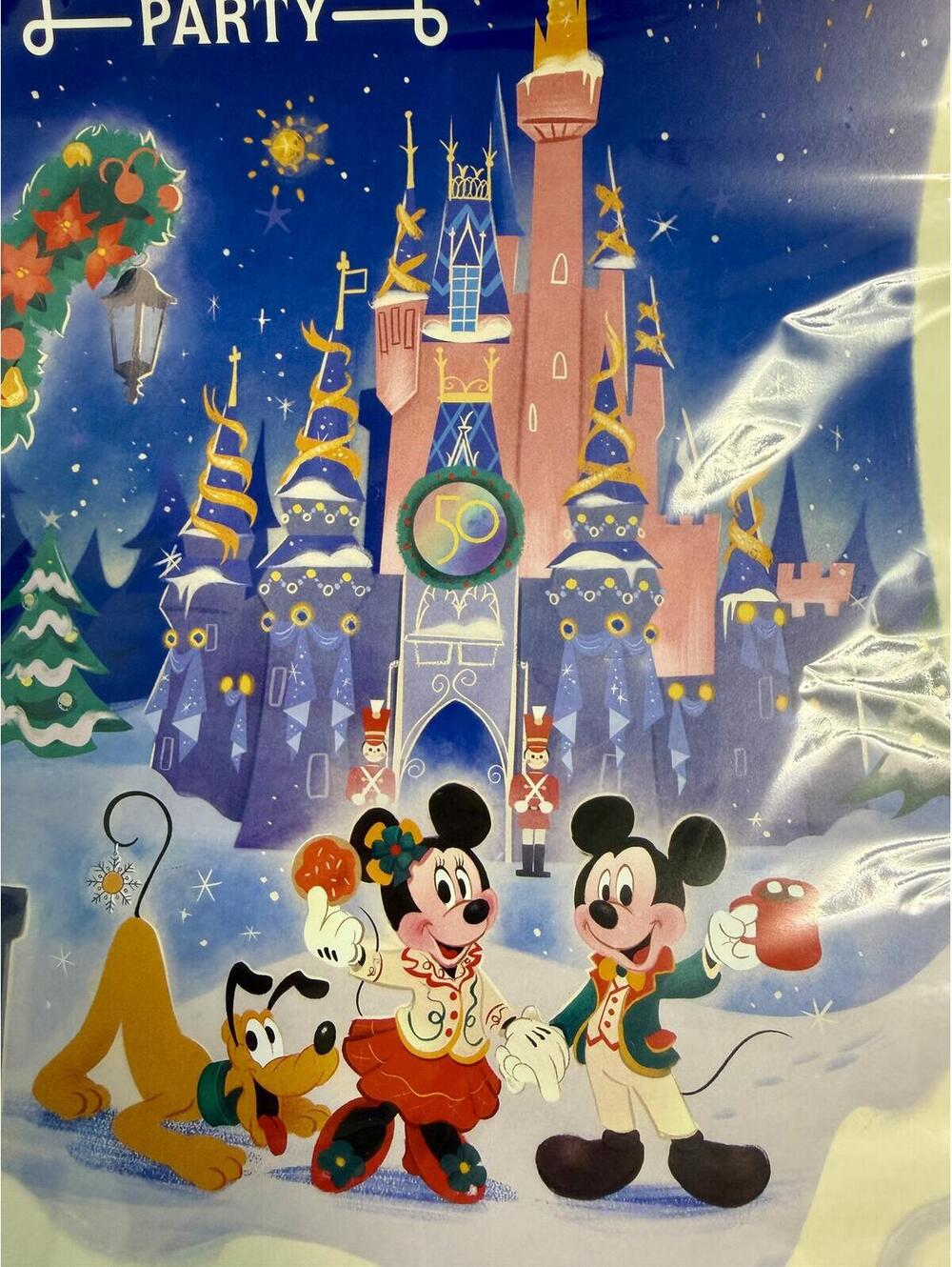 Disney Mickey's Very Merry Christmas Party 50th Anniversary Holiday Print - Picture 3 of 3